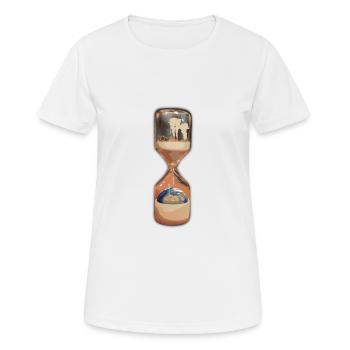 Klimawandel Rettet den Planeten Klimastreik - Frauen T-Shirt atmungsaktiv - Weiß - Vorne - AI Model Female 172 dark (172cm)