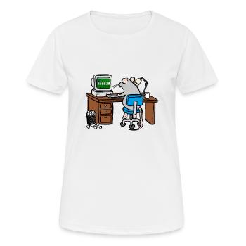 Working hard - Women's Breathable T-Shirt - white - Front - AI Model Female 172 dark (172cm)