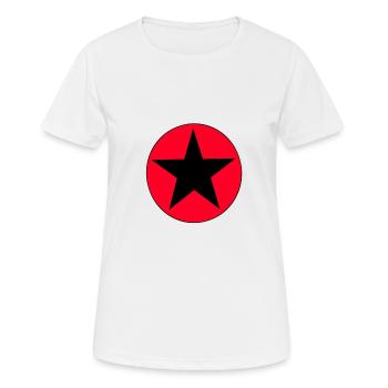 Star red - Women's Breathable T-Shirt - white - Front - AI Model Female 172 dark (172cm)