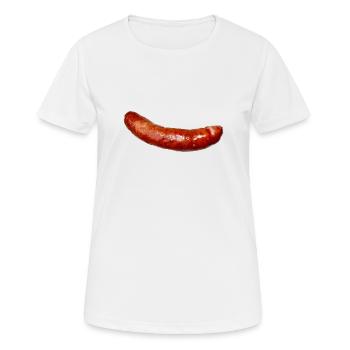 saucisse - T-shirt respirant Femme - blanc - Devant - AI Model Female 172 dark (172cm)