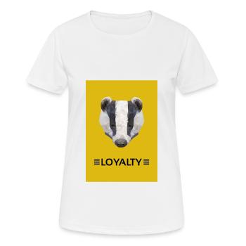 La loyauté du blaireau - T-shirt respirant Femme - blanc - Devant - AI Model Female 172 dark (172cm)