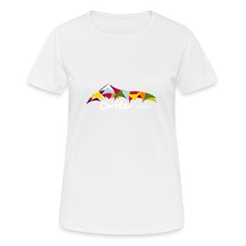 ortler - Frauen T-Shirt atmungsaktiv - Weiß - Vorne - AI Model Female 172 dark (172cm)