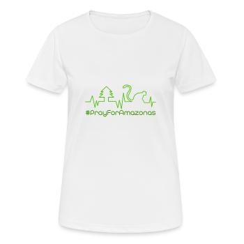 Priez pour amazon 5.0 - T-shirt respirant Femme - blanc - Devant - AI Model Female 172 dark (172cm)