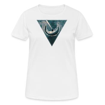 Space Moon - T-shirt respirant Femme - blanc - Devant - AI Model Female 172 dark (172cm)