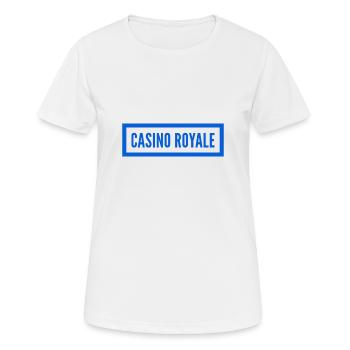 CASINO ROYALE -- Great & Trendy T-Shirt Design #MD - Frauen T-Shirt atmungsaktiv - Weiß - Vorne - AI Model Female 172 dark (172cm)