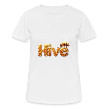 Bienenstock Bienenhaltung Honig Hive - Frauen T-Shirt atmungsaktiv - Weiß - Vorne - AI Model Female 172 dark (172cm)