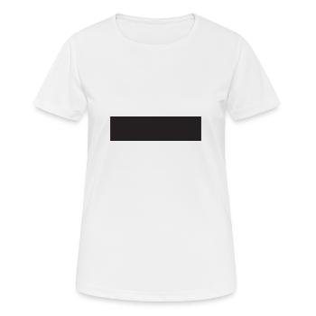 Barre noire - T-shirt respirant Femme - blanc - Devant - AI Model Female 172 dark (172cm)