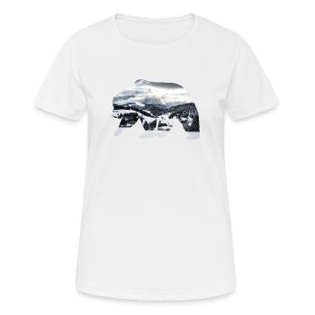 Polar Bear. - T-shirt respirant Femme - blanc - Devant - AI Model Female 172 dark (172cm)