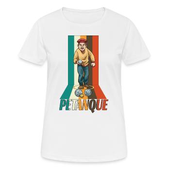 Petanque Petanque Geschenke für einen Petanque - Frauen T-Shirt atmungsaktiv - Weiß - Vorne - AI Model Female 172 dark (172cm)