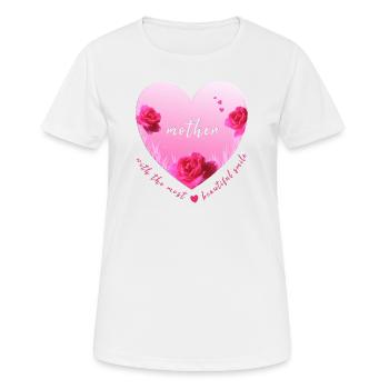 mother Mummy mom mama - Frauen T-Shirt atmungsaktiv - Weiß - Vorne - AI Model Female 172 dark (172cm)
