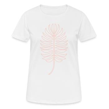 Greenery Leaf Monstera Plant Jungle - Women's Breathable T-Shirt - white - Front - AI Model Female 172 dark (172cm)