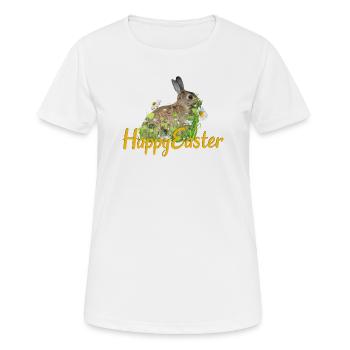 Happy Easter rabbit - Women's Breathable T-Shirt - white - Front - AI Model Female 172 dark (172cm)
