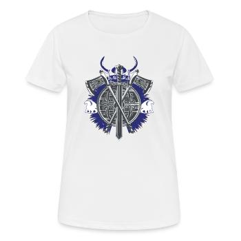 Viking Weapons - Women's Breathable T-Shirt - white - Front - AI Model Female 172 dark (172cm)