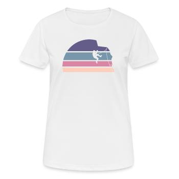 Sturz ins Nichts - Frauen T-Shirt atmungsaktiv - Weiß - Vorne - AI Model Female 172 dark (172cm)