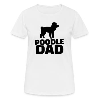Pudel - Frauen T-Shirt atmungsaktiv - Weiß - Vorne - AI Model Female 172 dark (172cm)
