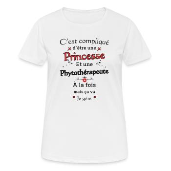 Princess Herbal Therapist - Women's Breathable T-Shirt - white - Front - AI Model Female 172 dark (172cm)
