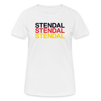 STENDAL - Women's Breathable T-Shirt - white - Front - AI Model Female 172 dark (172cm)