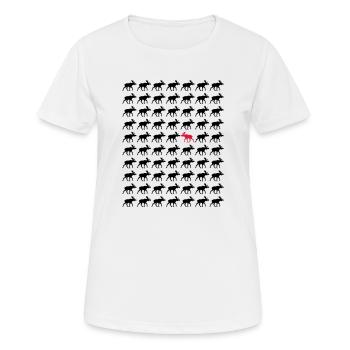 Elk other direction - Women's Breathable T-Shirt - white - Front - AI Model Female 172 dark (172cm)