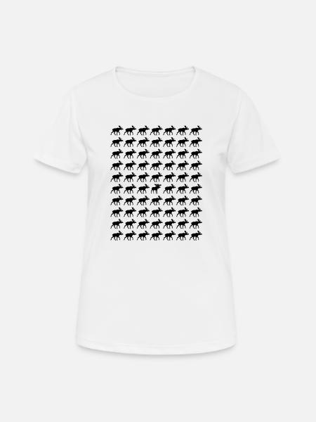 Elche der Andere Elch - Frauen T-Shirt atmungsaktiv - Weiß
