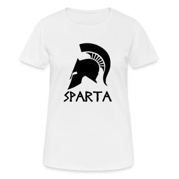 Sparta - Frauen T-Shirt atmungsaktiv - Weiß - Vorne - AI Model Female 172 dark (172cm)