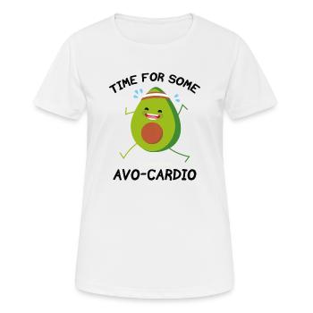 Time For Some Avo-Cardio - Women's Breathable T-Shirt - white - Front - AI Model Female 172 dark (172cm)