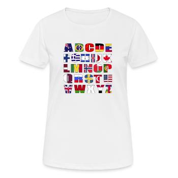 Flag - Women's Breathable T-Shirt - white - Front - AI Model Female 172 dark (172cm)