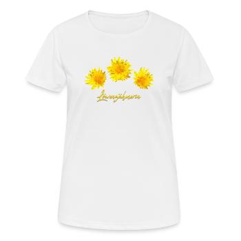 Löwenzahn Pusteblume Löwenzähmer Löwe - Frauen T-Shirt atmungsaktiv - Weiß - Vorne - AI Model Female 172 dark (172cm)