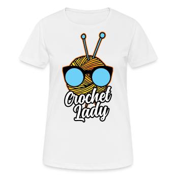 Knit crochet tailor - Women's Breathable T-Shirt - white - Front - AI Model Female 172 dark (172cm)