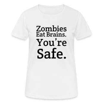 zombis - T-shirt respirant Femme - blanc - Devant - AI Model Female 172 dark (172cm)