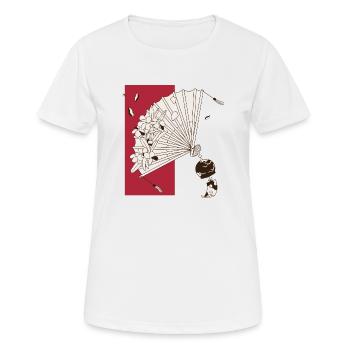 Kunst Japans - Japanische Kunst - Frauen T-Shirt atmungsaktiv - Weiß - Vorne - AI Model Female 172 dark (172cm)