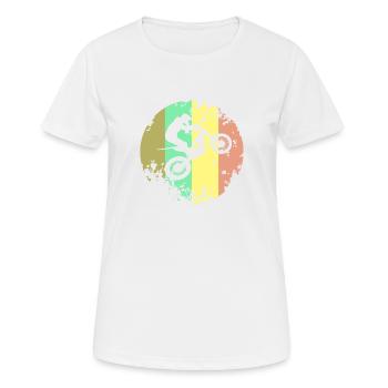 Trial Motorcycle Motorsport Trials - Women's Breathable T-Shirt - white - Front - AI Model Female 172 dark (172cm)