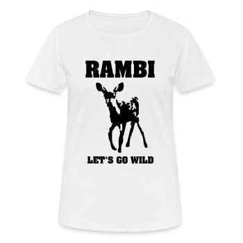 RAMBI II - Frauen T-Shirt atmungsaktiv - Weiß - Vorne - AI Model Female 172 dark (172cm)