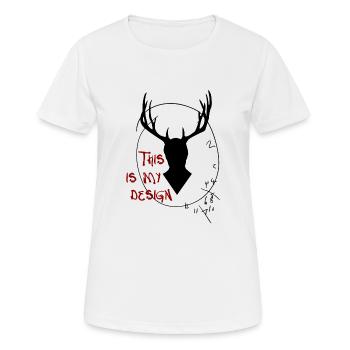 Hannibal - This is my des - T-shirt respirant Femme - blanc - Devant - AI Model Female 172 dark (172cm)