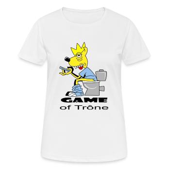 Game of trône - T-shirt respirant Femme - blanc - Devant - AI Model Female 172 dark (172cm)