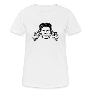 Hearing protection - Women's Breathable T-Shirt - white - Front - AI Model Female 172 dark (172cm)