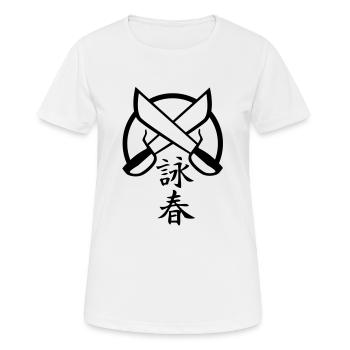 Wing Chun 5 - Frauen T-Shirt atmungsaktiv - Weiß - Vorne - AI Model Female 172 dark (172cm)