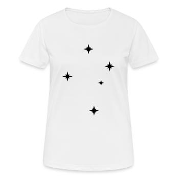 Cruz del sur α β γ δ ε - Frauen T-Shirt atmungsaktiv - Weiß - Vorne - AI Model Female 172 dark (172cm)