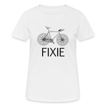 Vélo Fixie - T-shirt respirant Femme - blanc - Devant - AI Model Female 172 dark (172cm)