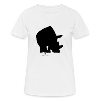 Rhinos are just like unicorns ... just thicker - Women's Breathable T-Shirt - white - Front - AI Model Female 172 dark (172cm)