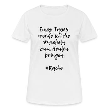 oignons - T-shirt respirant Femme - blanc - Devant - AI Model Female 172 dark (172cm)