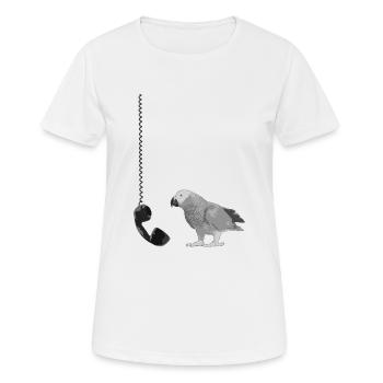Telephone - Women's Breathable T-Shirt - white - Front - AI Model Female 172 dark (172cm)