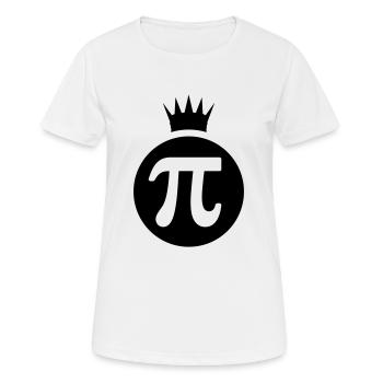 Pi king / Pi König (1c) - Frauen T-Shirt atmungsaktiv - Weiß - Vorne - AI Model Female 172 dark (172cm)