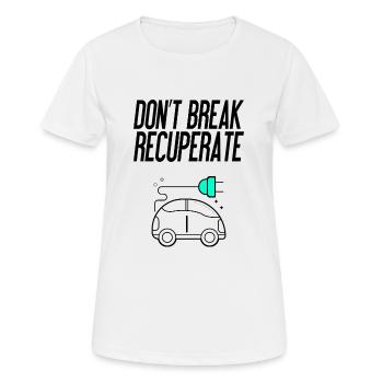 Mobilité électrique voiture électrique Idée cadeau drôle - T-shirt respirant Femme - blanc - Devant - AI Model Female 172 dark (172cm)