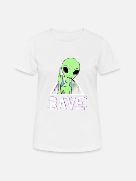 rave - Women's Breathable T-Shirt - white