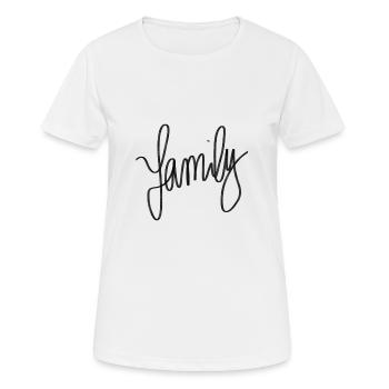 Family - Women's Breathable T-Shirt - white - Front - AI Model Female 172 dark (172cm)