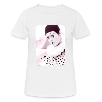 Clown triste - T-shirt respirant Femme - blanc - Devant - AI Model Female 172 dark (172cm)