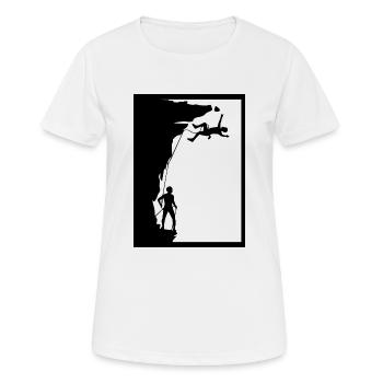 escalade - T-shirt respirant Femme - blanc - Devant - AI Model Female 172 dark (172cm)