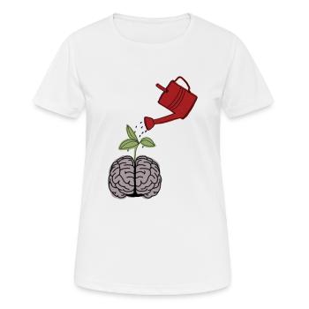 Wachse und gedeihe - Frauen T-Shirt atmungsaktiv - Weiß - Vorne - AI Model Female 172 dark (172cm)