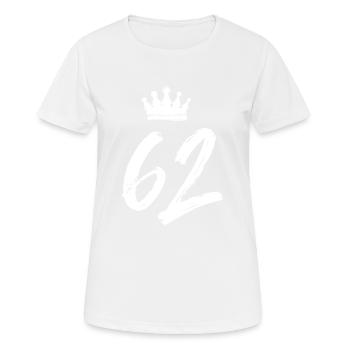 62 Couronne numérique - T-shirt respirant Femme - blanc - Devant - AI Model Female 172 dark (172cm)