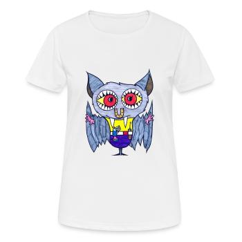 Hufeisen Fledermaus - Frauen T-Shirt atmungsaktiv - Weiß - Vorne - AI Model Female 172 dark (172cm)